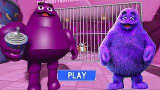 GRIMACE] BARRY'S PRISON RUN! - Roblox Obby Gameplay Walkthrough No Death