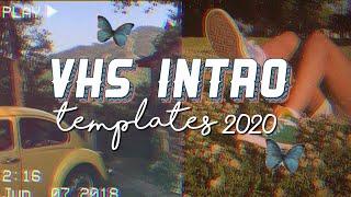 Aesthetic VHS Intro templates (no text) 2020