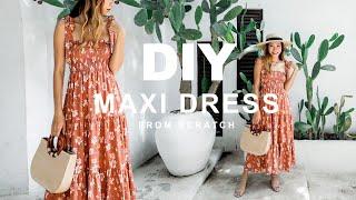 DIY SMOCKED TIERED MAXI DRESS from scratch - Me-made Summer Challenge 2020 - Ep 1