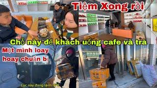 #555tiệm Xong rồi,Chỗ Này để Khách uống Cafe Và trà,Dâu Việt Khởi Nghiệp Ở Đông Bắc Trung Quốc