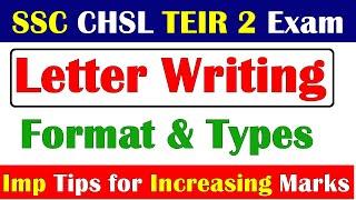 Letter Writing new format for ssc chsl tier 2 | Types of letters and Letter writing format ssc chsl