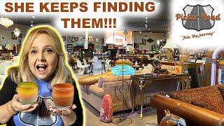 SHE KEEPS FINDING THEM!!! PICKING AT THE PURPLE CHANDELIER!!! Join the Journey on Picker Road!!!