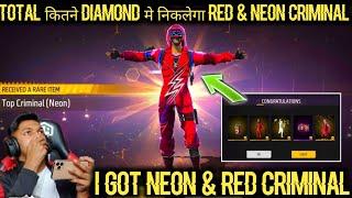 New Glitch Ascension Event Free Fire | Top Criminal Bundle Event | I Got Red & Neon Criminal Bundle