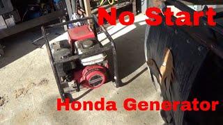 No Start Honda Generator, Quick and Easy Fix!
