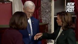 Liberals accuse husband of US senator of snubbing Harris’ handshake, here’s what really happened