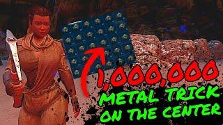 How To Get MILLIONS of METAL on The CENTER in Ark Survival Ascended! The Best Way to get Metal!!!