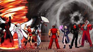 Explosive Krizalid Team vs Nightmare Rugal Team | KOF MUGEN