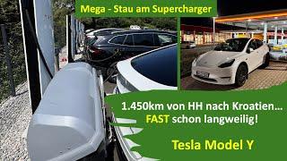 Kein Problem? Mit Familie und Hund im Tesla Model Y von Hamburg 1.450km nach Kroatien in den Urlaub