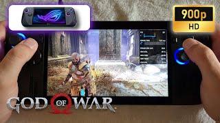 ASUS ROG Ally X | God of War | 900p | Afmf 2 - FSR 2 - Original settings