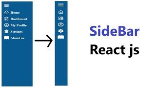 SideBar Menu in React JS || Sidebar Navigation Menu Tutorial ReactJS || Side Menu in React JS