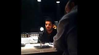 In the studio with Drake