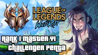 Rank 1 MASTER YI Wuju Style - POV Full Gameplay - CHALLENGER PENTA Wild Rift (FREE SKIN GIVEAWAY!)