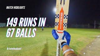 Aakash Sharma Scores career highest TON| Gopro POV | YCC night vs Chirag Royals