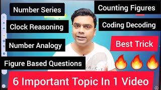 Top 6 Reasoning Questions For Competitive Exams | Maths Trick | Reasoning Tricks | imran sir maths