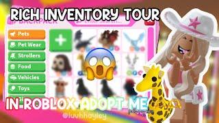 RICH INVENTORY TOUR IN ADOPT ME!! (FEBUARY 2024)  || Roblox Adopt Me