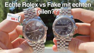 Echt vs Fake! Wie man selbst eine 1500€ Fake Rolex Datejust 41 mit echten Teilen unterscheiden kann!