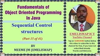 Sequential Control Structure in Java Object Oriented Programming