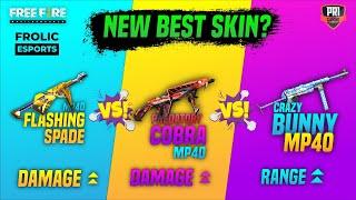 Predator Cobra Mp40 Vs Poker Mp40 Vs Crazy Bunny Mp40 | Best Mp40 Skin 2021 Garena Freefire