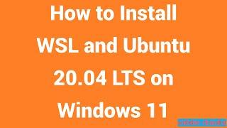 Install Ubuntu on Windows with WSL