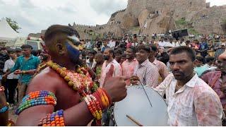 Golconda Bonalu 2023 | Pothuraj Entry | Pothuraju TeenMaar dance #pothurajudance #golcondabonalu2023