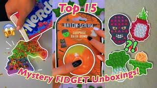 [ASMR] TOP 15 MYSTERY *FIDGET* UNBOXINGS!!*INSANE TINGLES!*TikTok Compilation | Rhia Official