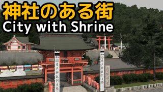 City with Shrine - Cities:Skylines Landscape in Japan