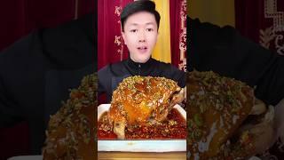 A whole goat's head has soft meat and a delicious taste #daily #sort #mukbang #yummy #eatingshow