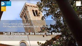 Tariff Structures for the Internal Gas Market | FSR Regulatory Policy Workshop Series 2015-2016