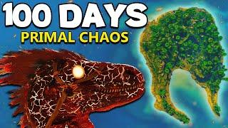 I Spent 100 Days in Primal Chaos [Ark Survival Ascended[