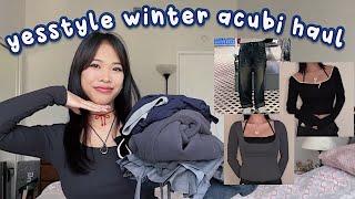 YESSTYLE WINTER ACUBI FASHION TRY-ON HAUL