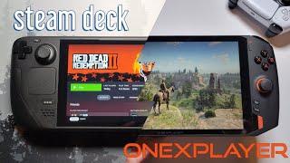 STEAM DECK vs ONEXPLAYER 1S 1195G7 - Red Dead Redemption 2