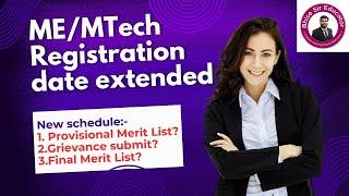 ME/MTech admission 2024-25 schedule! Provisional merit list? Grievance? Final Merit list?@BhiseSir