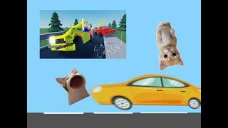 El Gato & Pop Cat Plays: Car Crash Test (ROBLOX)