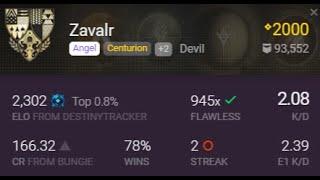 We went against Zavalr in Trials of Osiris!