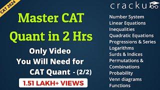 Complete CAT Quantitative Aptitude Revision Part-2 | Master Every CAT Quant Topic in 2 Hours