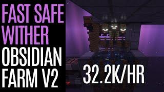 32.2k/hr Super Fast & Safe Obsidian Farm (with Sand Duper) | Minecraft | Java 1.18.2