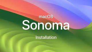 macOS Sonoma Installation and first look