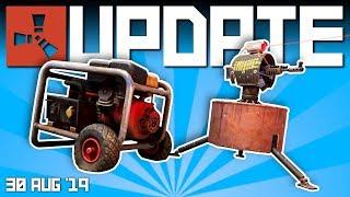 BIG TURRET CHANGES and a new generator! | Rust update 30th August 2019