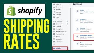 How To Setup Shipping Settings In Your Store (2024) Shopify Shipping Rates Tutorial