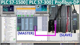 How to link data between PLC S7-1500 with S7-300 via Profibus communication