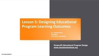 Designing Nonprofit Educational Program Learning Outcomes