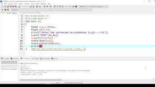 WAP to convert cartesian coordinates to polar coordinates | Programming Girl