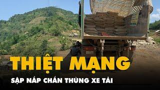 Sập nắp chắn thùng xe tải, 3 người chết, 1 người bị thương