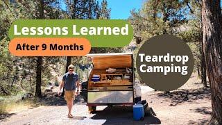 16 Lessons Learned After 9 Months of Teardrop Camping