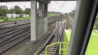 Jens im Einsatz heute mit der Lok Vossloh G1206 in Falkenberg unterwegs 2