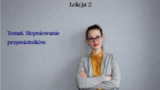 Gramatyka języka niemieckiego - stopniowanie przymiotników