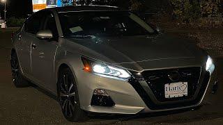 2021 NISSAN ALTIMA interior and Exterior Lights At NIGHT in 4K