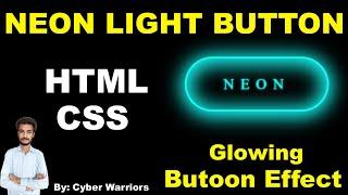 CSS Neon Button Effects on Hover  Html CSS Glowing Buttons CSS button effects, CSS tutorial,