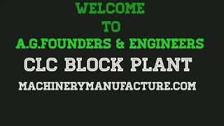 What is clc block/raw material of clc blocks