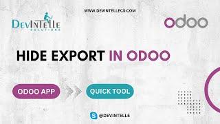 How to Hide Export Button in Odoo